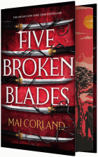 Five broken blades